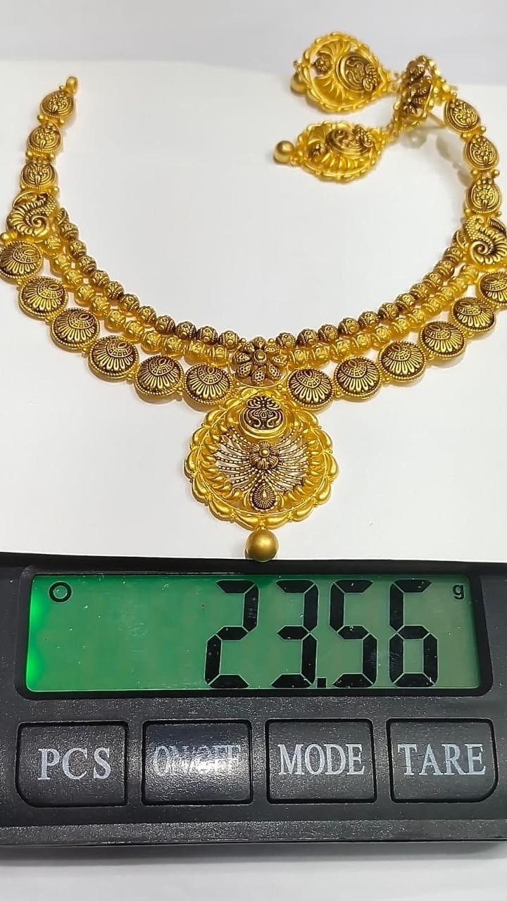 Gold Necklace Light Weight Sets view 2