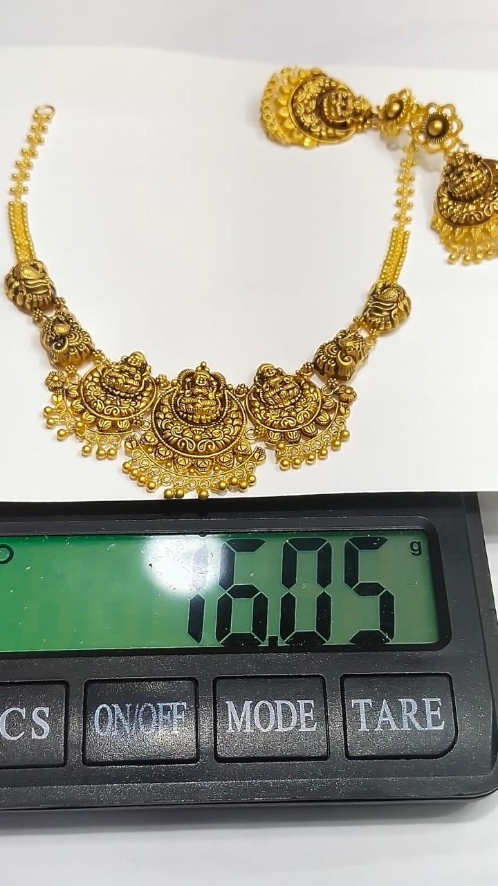 Gold Necklace Light Weight Sets view 9