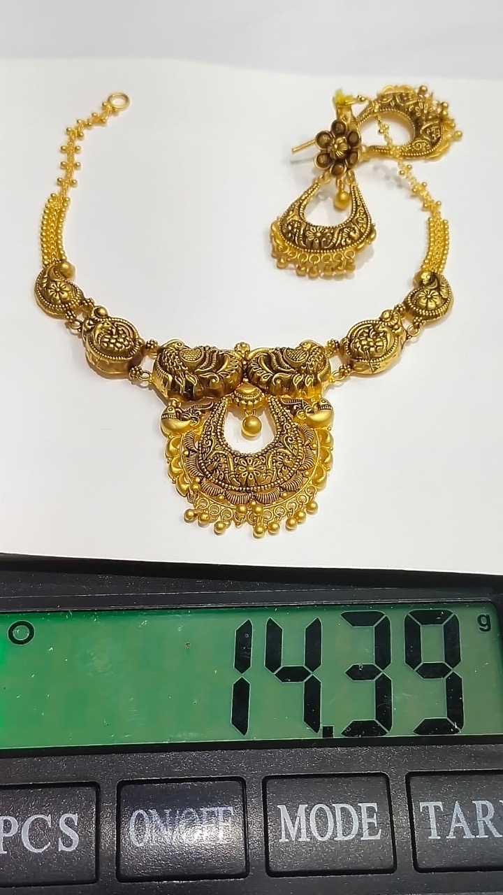 Gold Necklace Light Weight Sets view 10