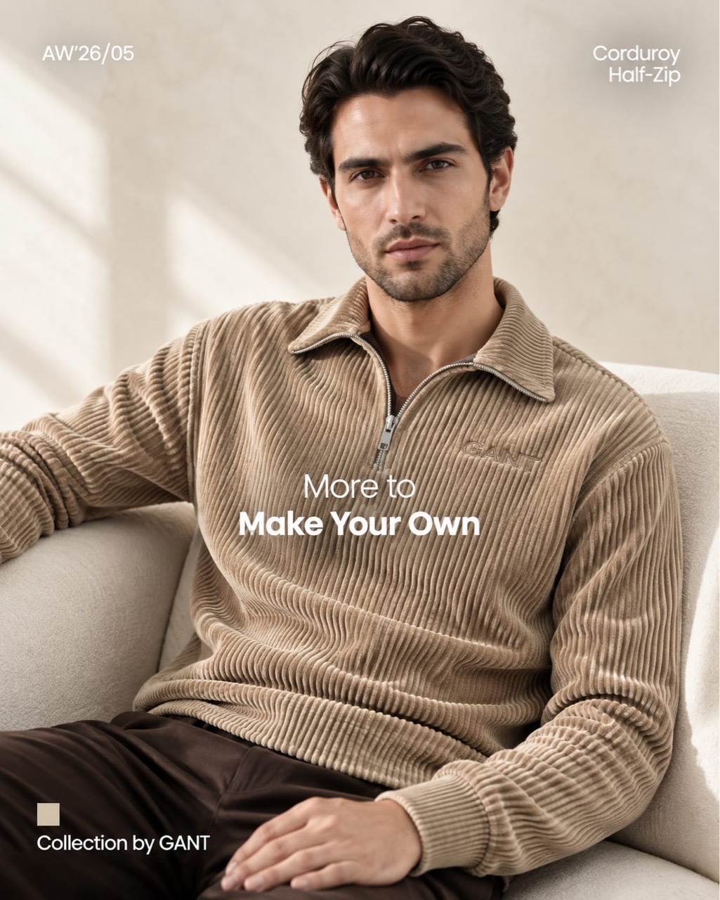 GANT Corduroy Half-Zip view 2