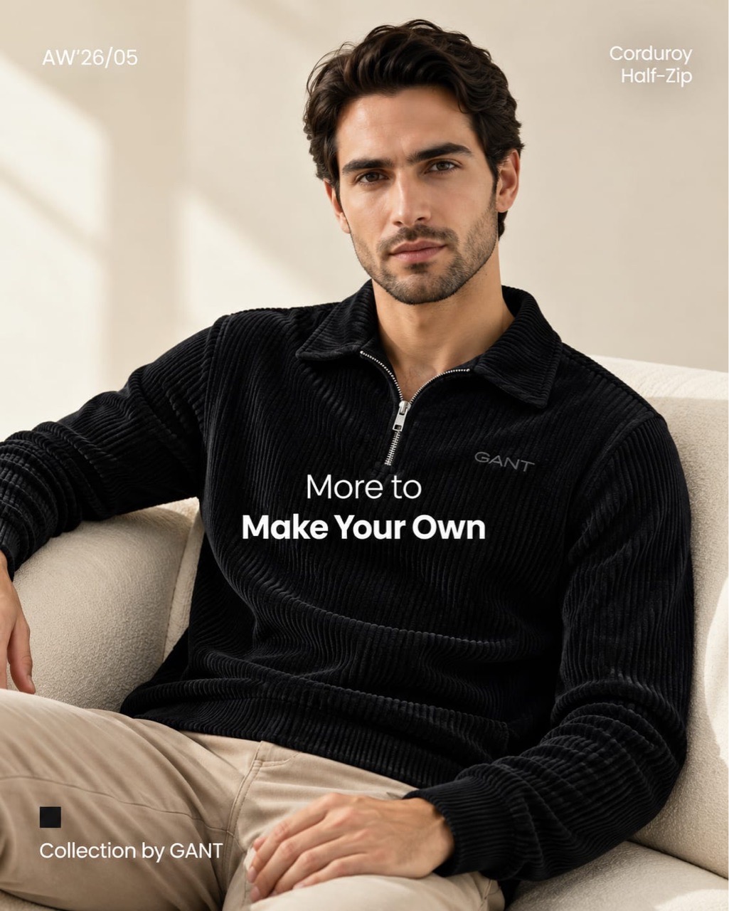 GANT Corduroy Half-Zip view 2