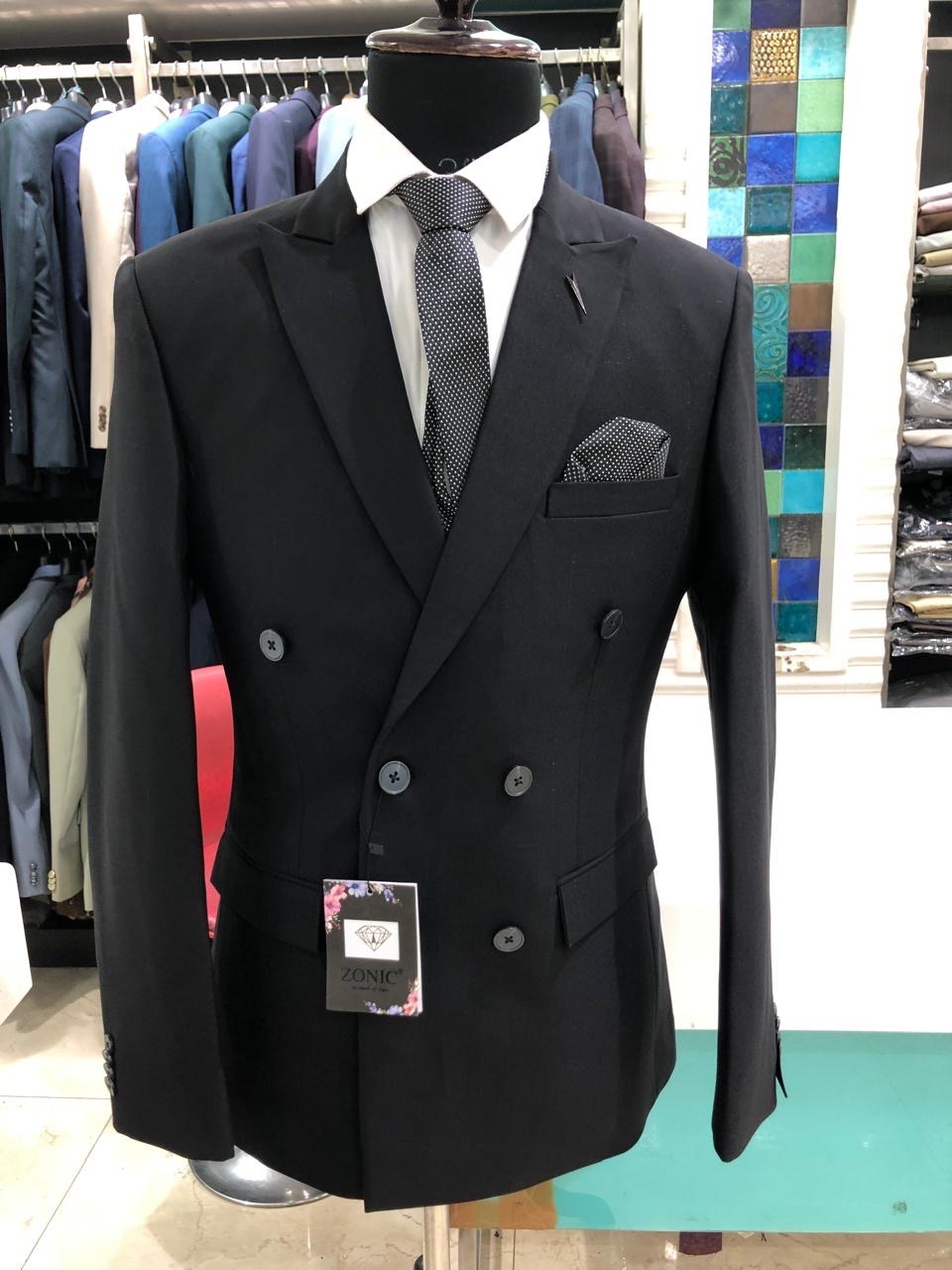 ZONIC Double Breasted Suit Jacket view 2