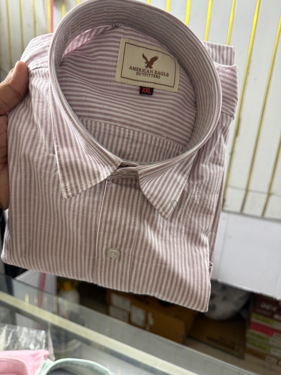 American Eagle Striped Shirt view 2