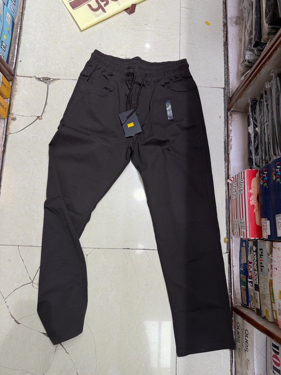 Men's Black Casual Joggers view 2
