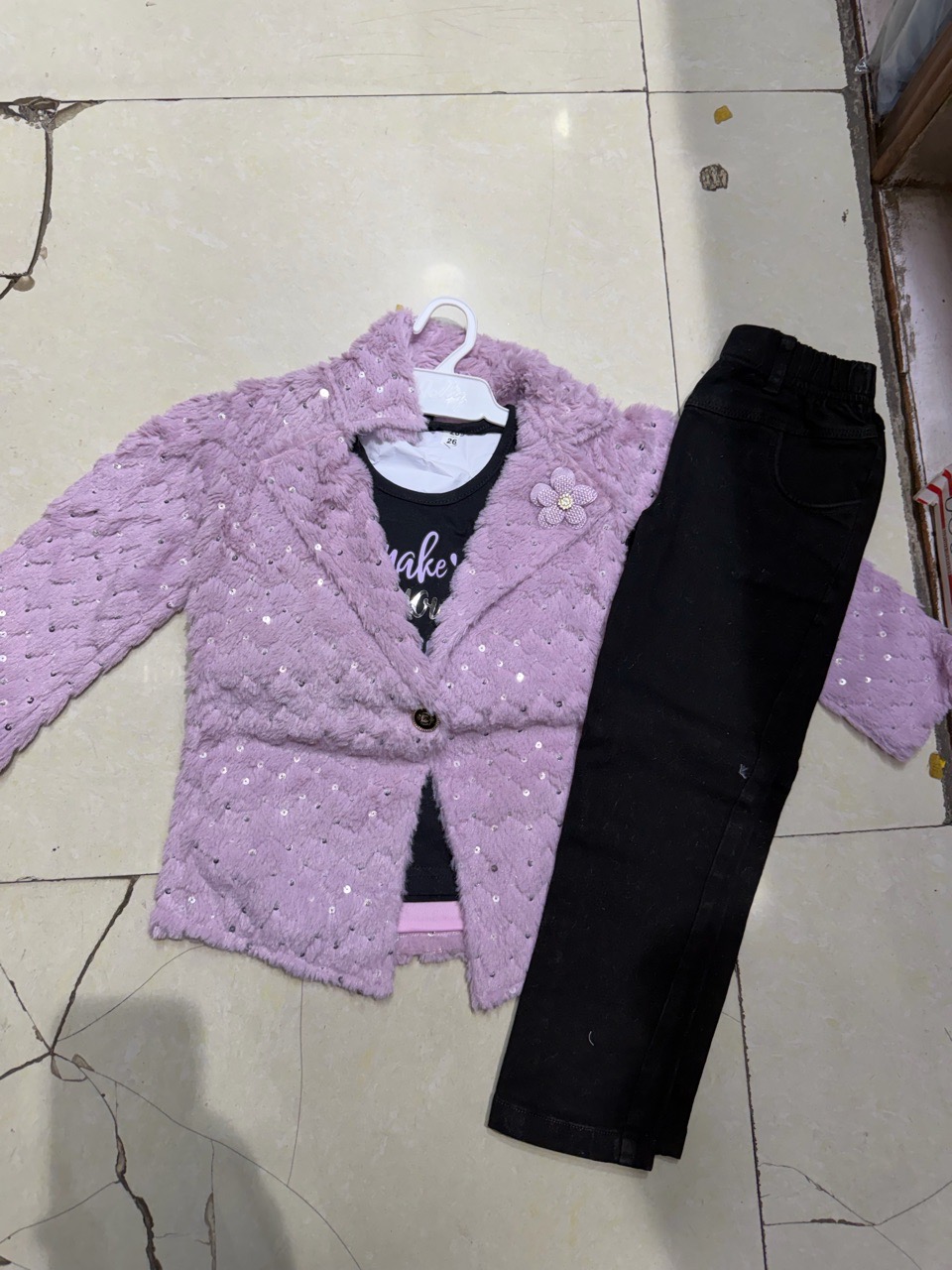 Designer RRS Pink Jacket Set view 2
