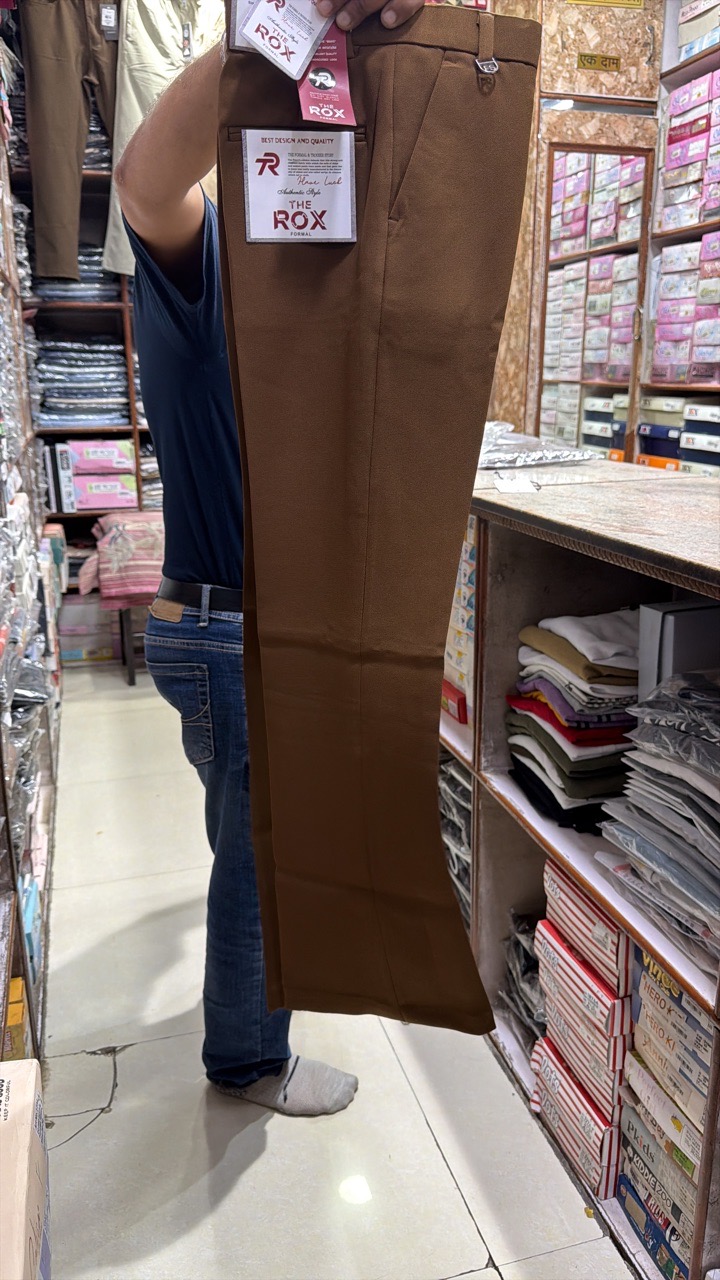 Men's Brown Japanese Trousers view 2